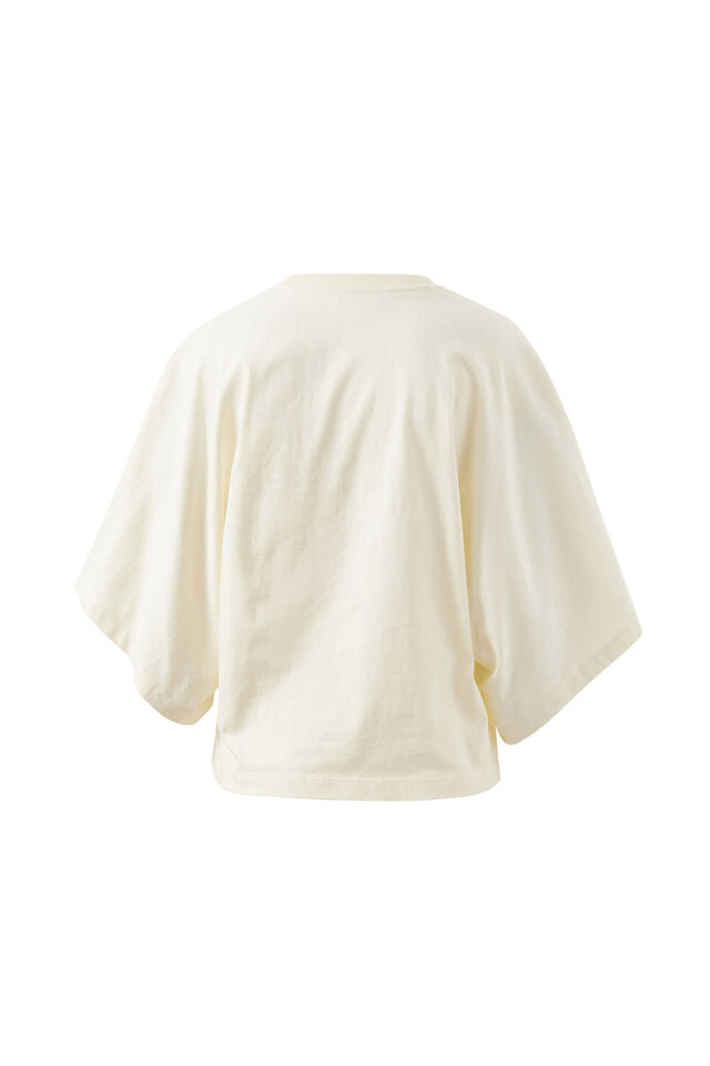Lucy Relaxed Sleeve Tee - Milk
