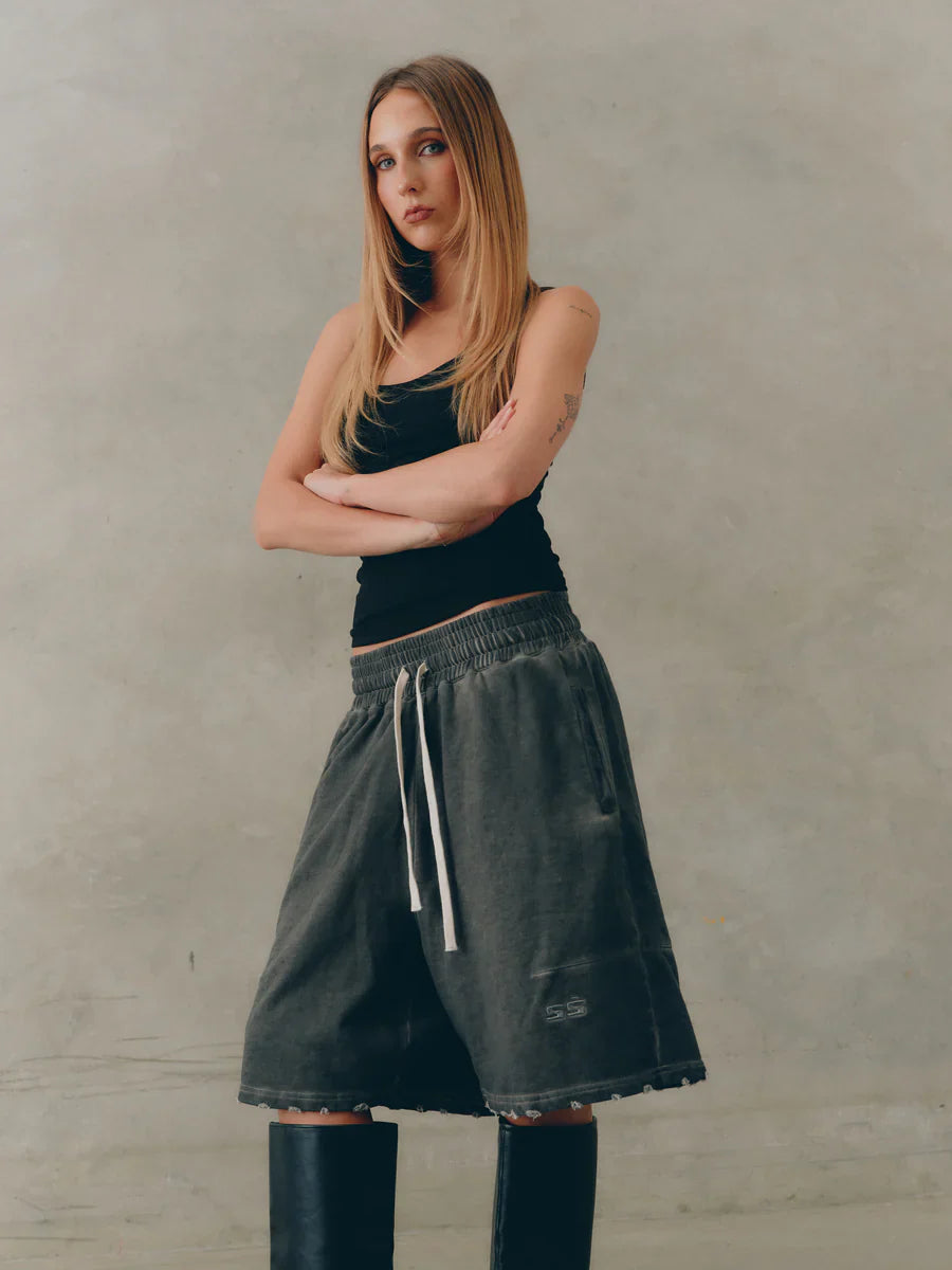Distressed Lounge Shorts