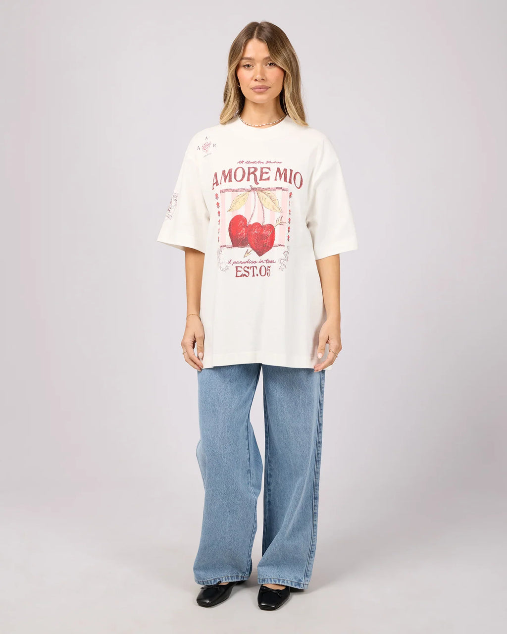 Aurora Oversized Tee - White
