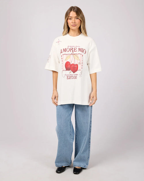 Aurora Oversized Tee - White