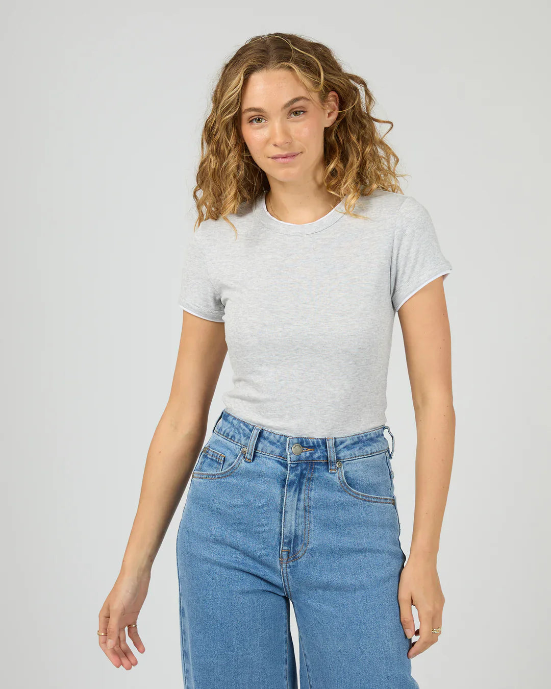AAE Layers Tee - Grey Marle