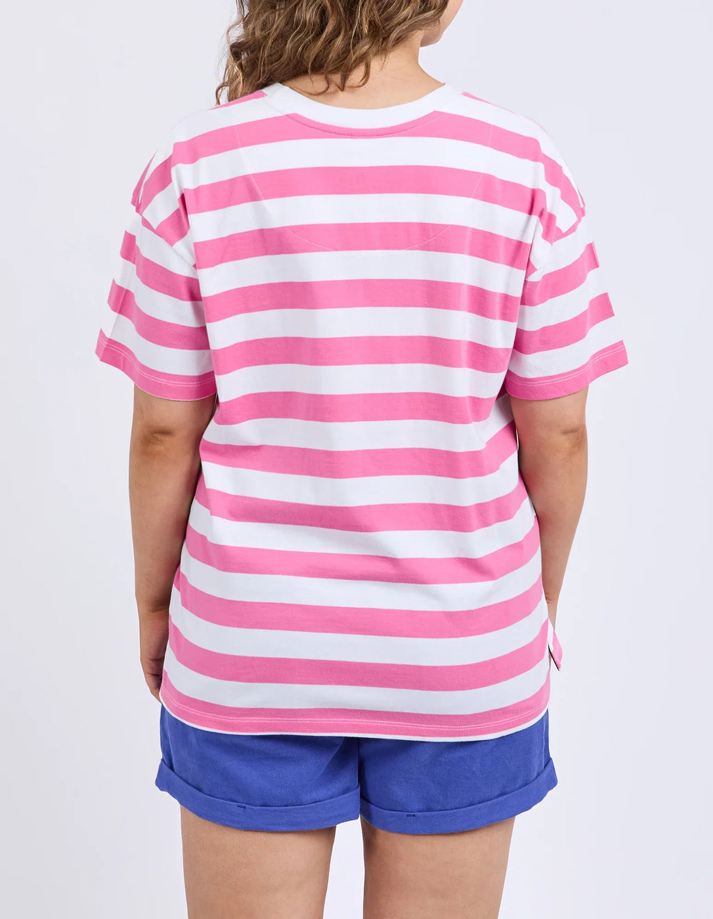 Viaggio Tee Pink Stripe