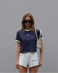 Logo Baby Tee Navy