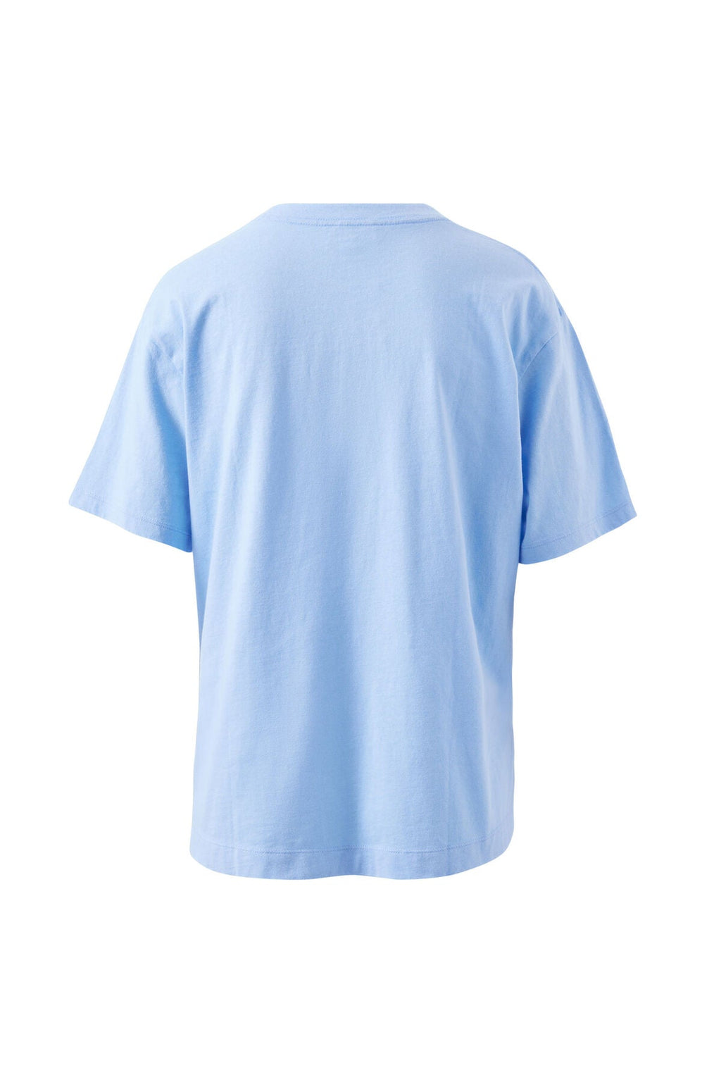 Stevie Slouchy Tee - Powder Blue/Chocolate Varsity