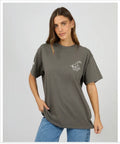 Cherry Pie Relaxed Tee - Charcoal