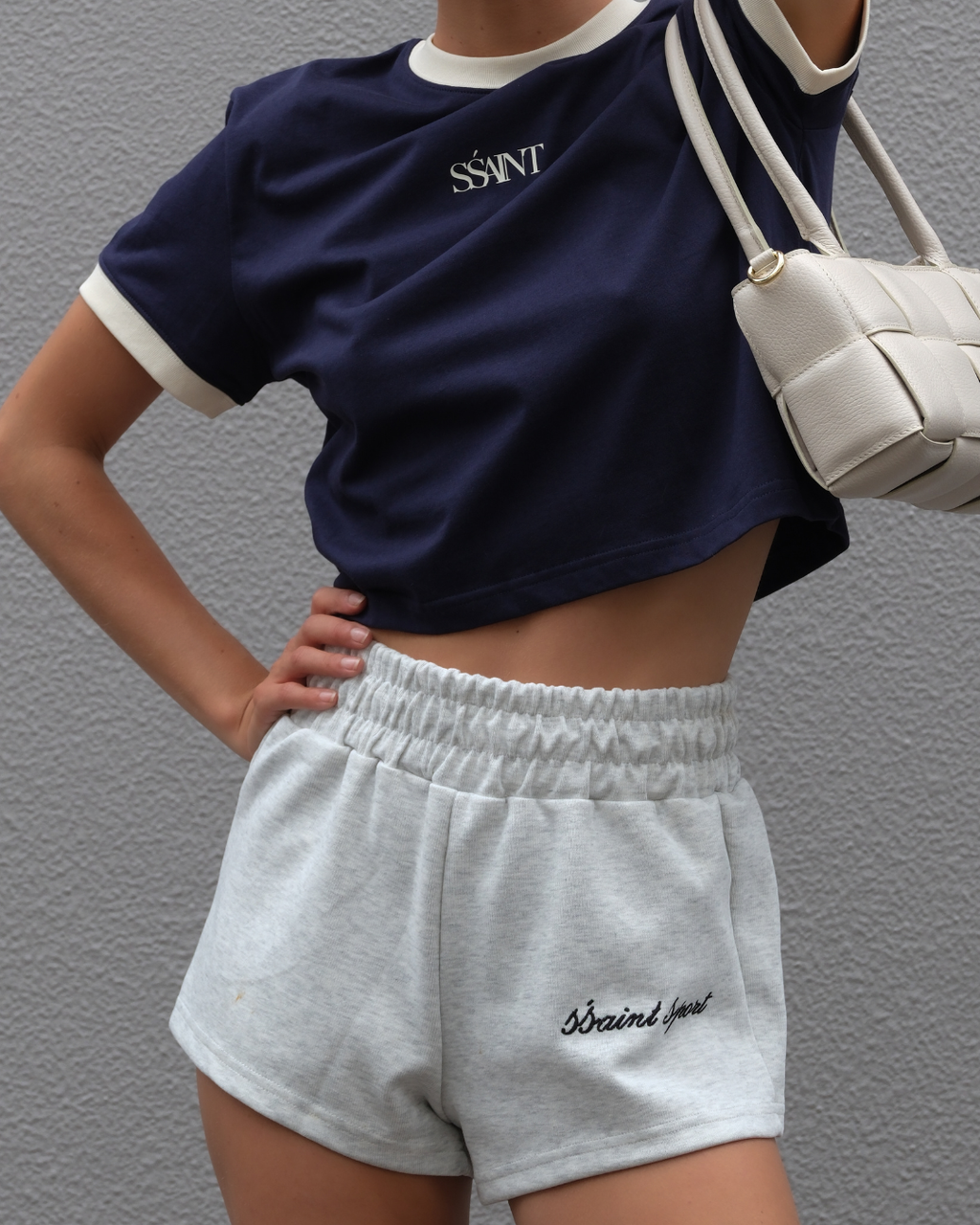 Logo Baby Tee Navy