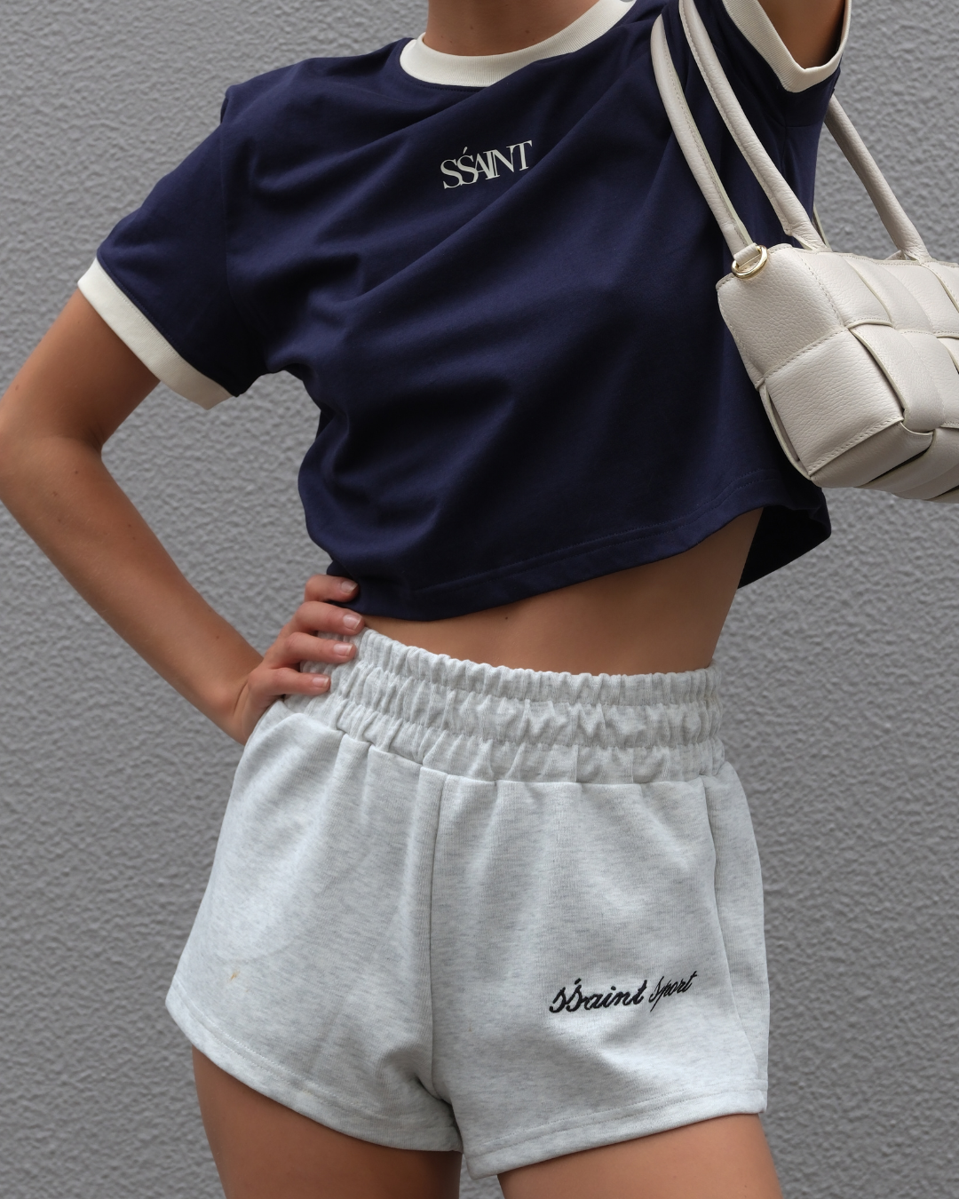 Logo Baby Tee Navy