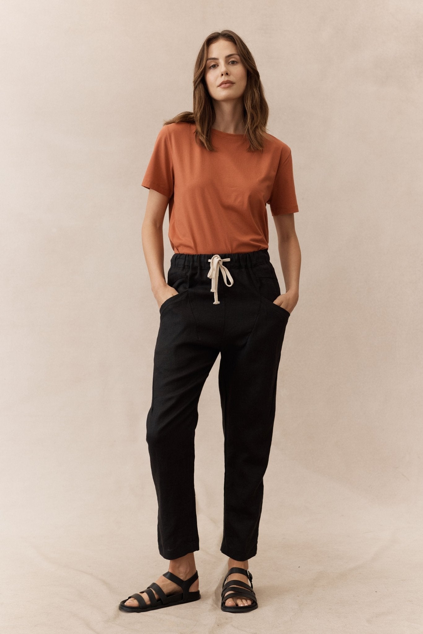 Athens Tee - Burnt Orange