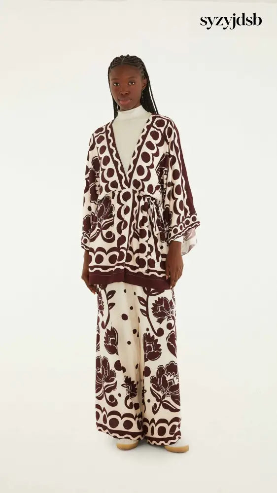 CALCA PANTALONA FLORAL ARABESQUE - Pant