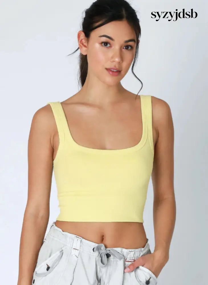 Chevron Ribbed Crop Top - Top