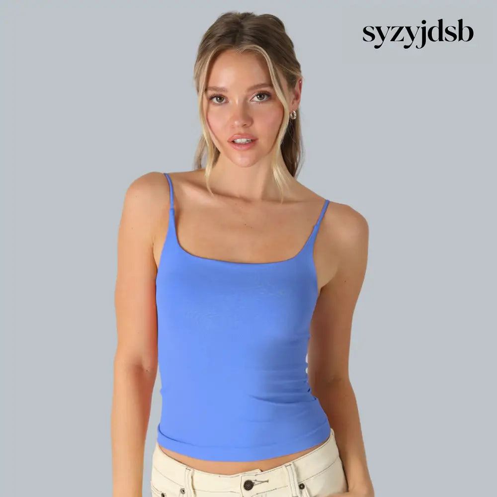 CLEAN LINE SQUARE CAMI TOP - MARINA / ONE SIZE - Top