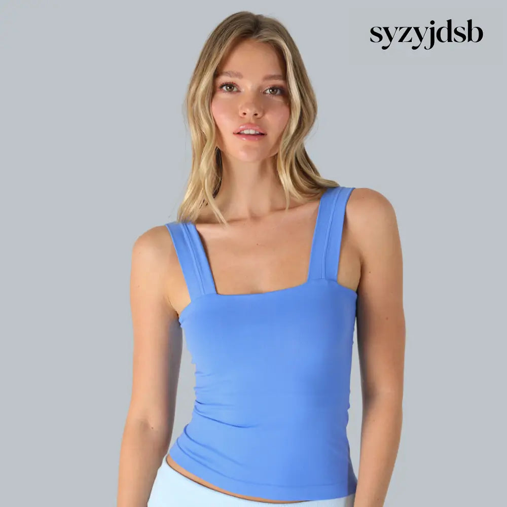 CLEAN LINE SQUARE TANK TOP - MARINA / One size - Top