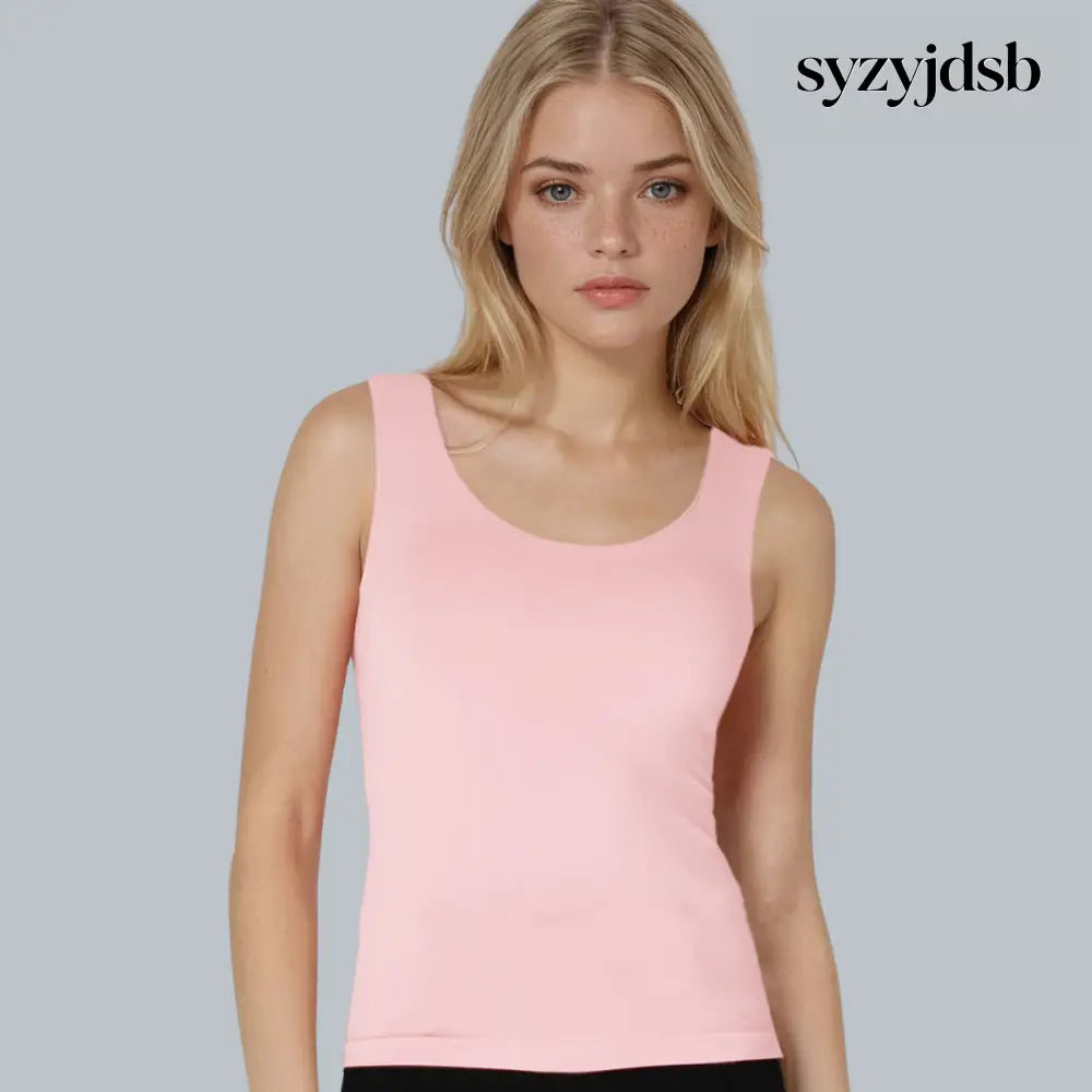 CLEAN LINE SWEET HEART TANK TOP - ICY PINK / One size - Top