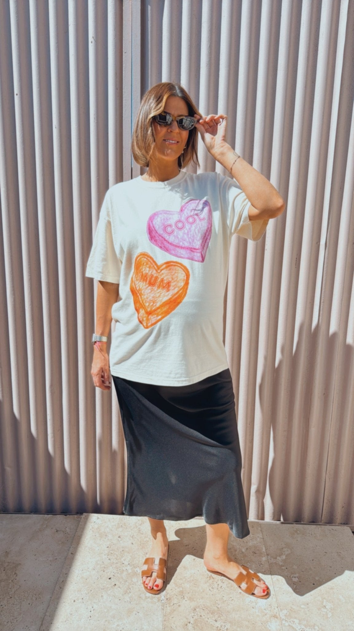 Cool Mum Regular Full Length T-Shirt - Ivory
