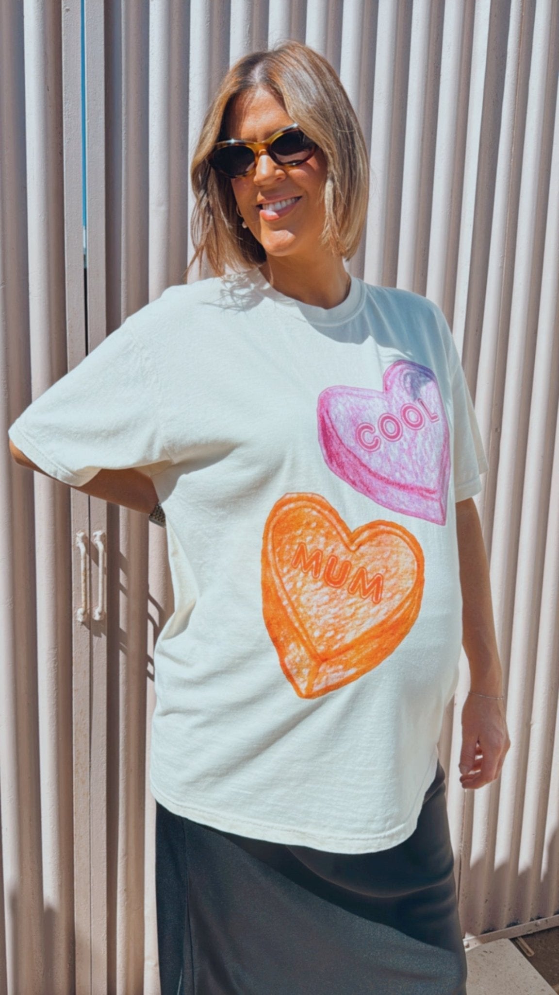 Cool Mum Regular Full Length T-Shirt - Ivory