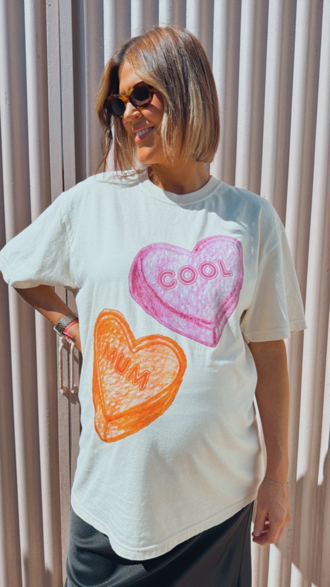 Cool Mum Regular Full Length T-Shirt - Ivory