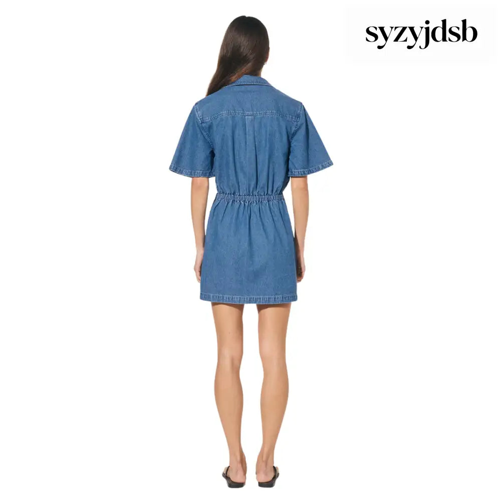INDIGO DENIM MINI DRESS - Dress