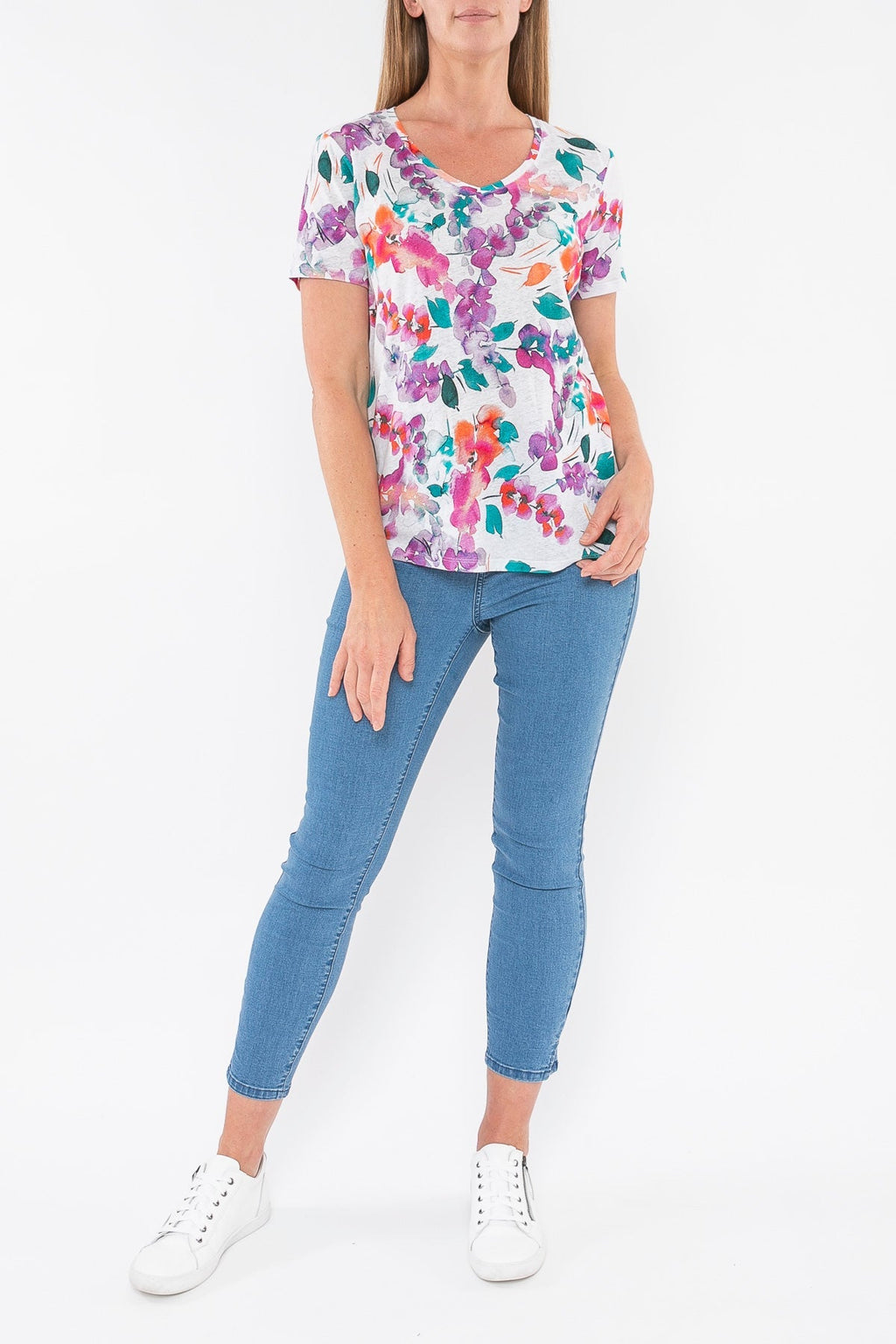 JUMP - Painterly Floral Tee