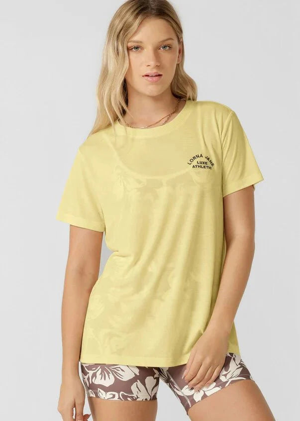 Lotus T-Shirt - Lemon Cream