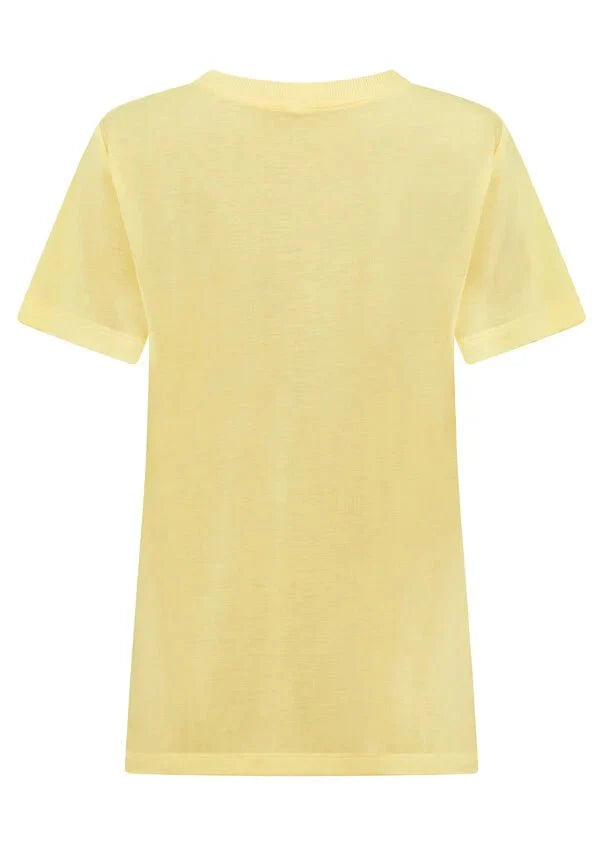 Lotus T-Shirt - Lemon Cream