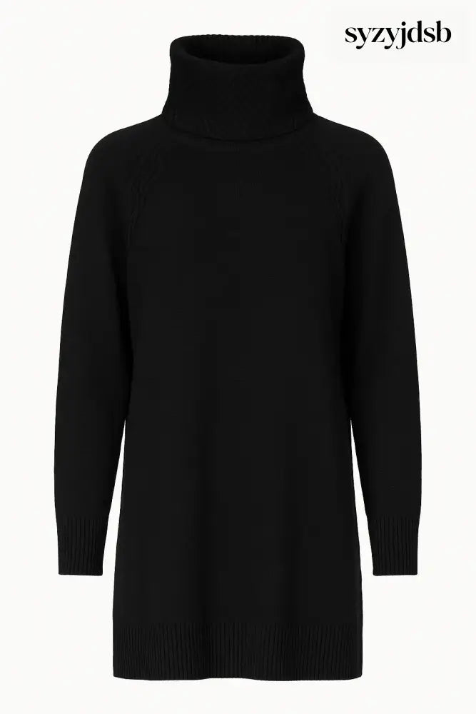 Maglia girocollo con lavorazione a rilievo - M (41) / Nero - MAGLIA