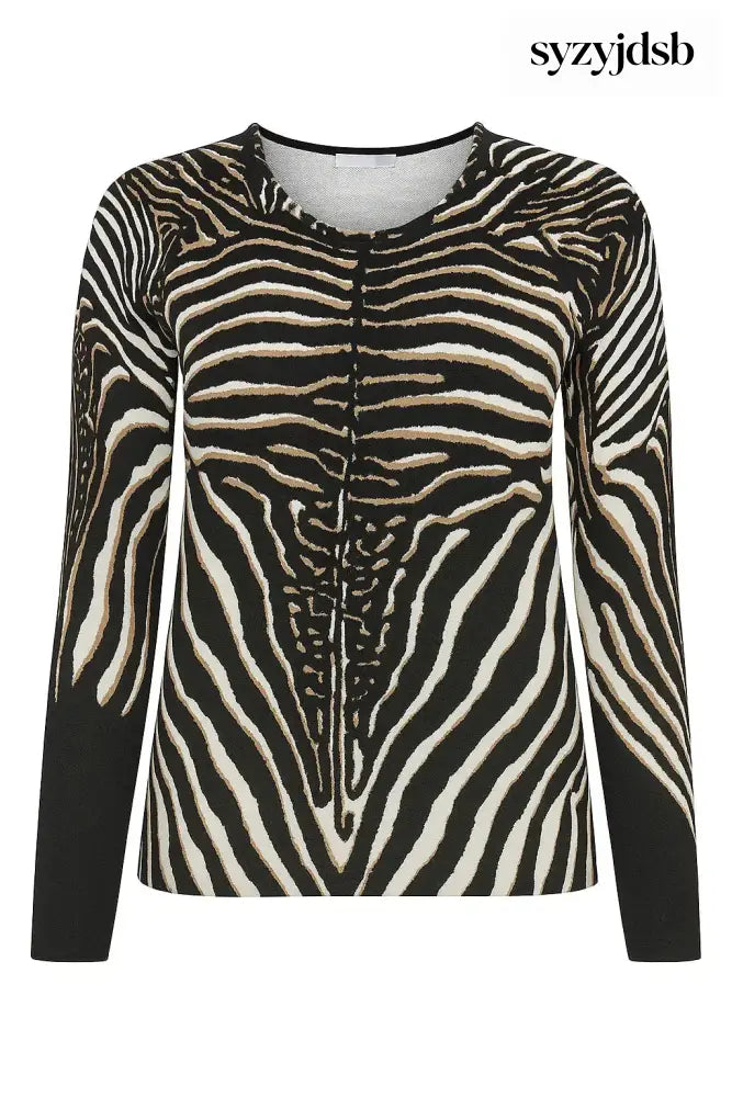 Maglia girocollo stampata - Nero / M (41) - MAGLIA