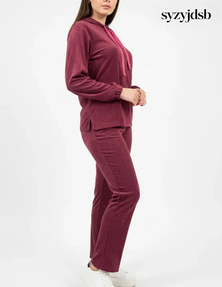 Pantalone gamba dritta in ciniglia - PANTALONE