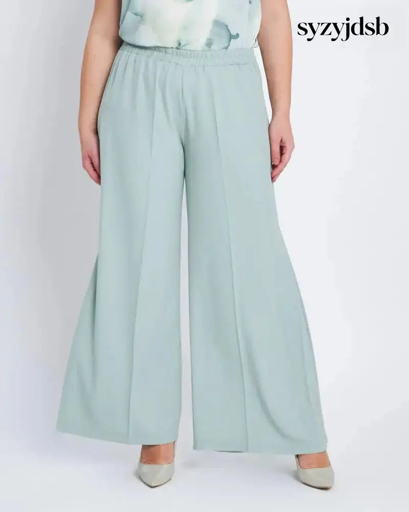 Pantalone in cady con baciapiega laterale al fondo ALOE - PANTALONE