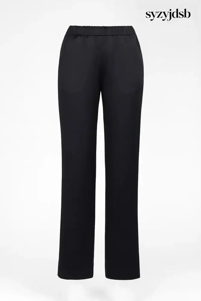 Pantalone in raso - Nero / 41 (50 IT) - PANTALONE