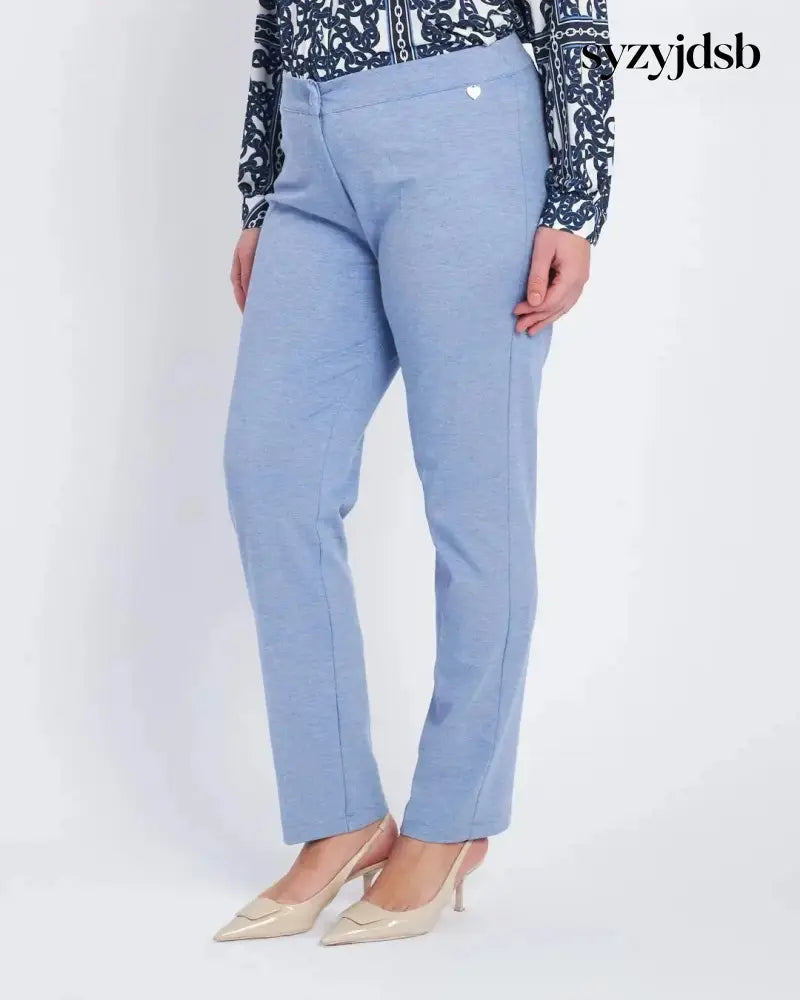 Pantalone wide leg con abbottonatura frontale DENIM - 41 - PANTALONE