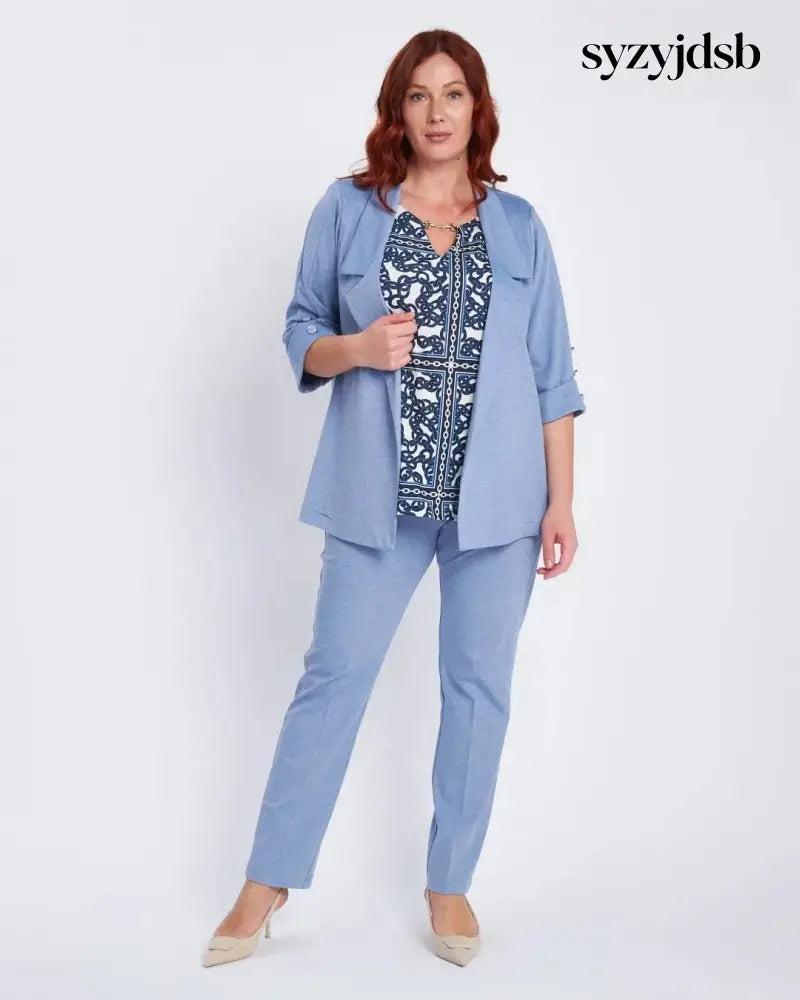 Pantalone wide leg con abbottonatura frontale DENIM - PANTALONE