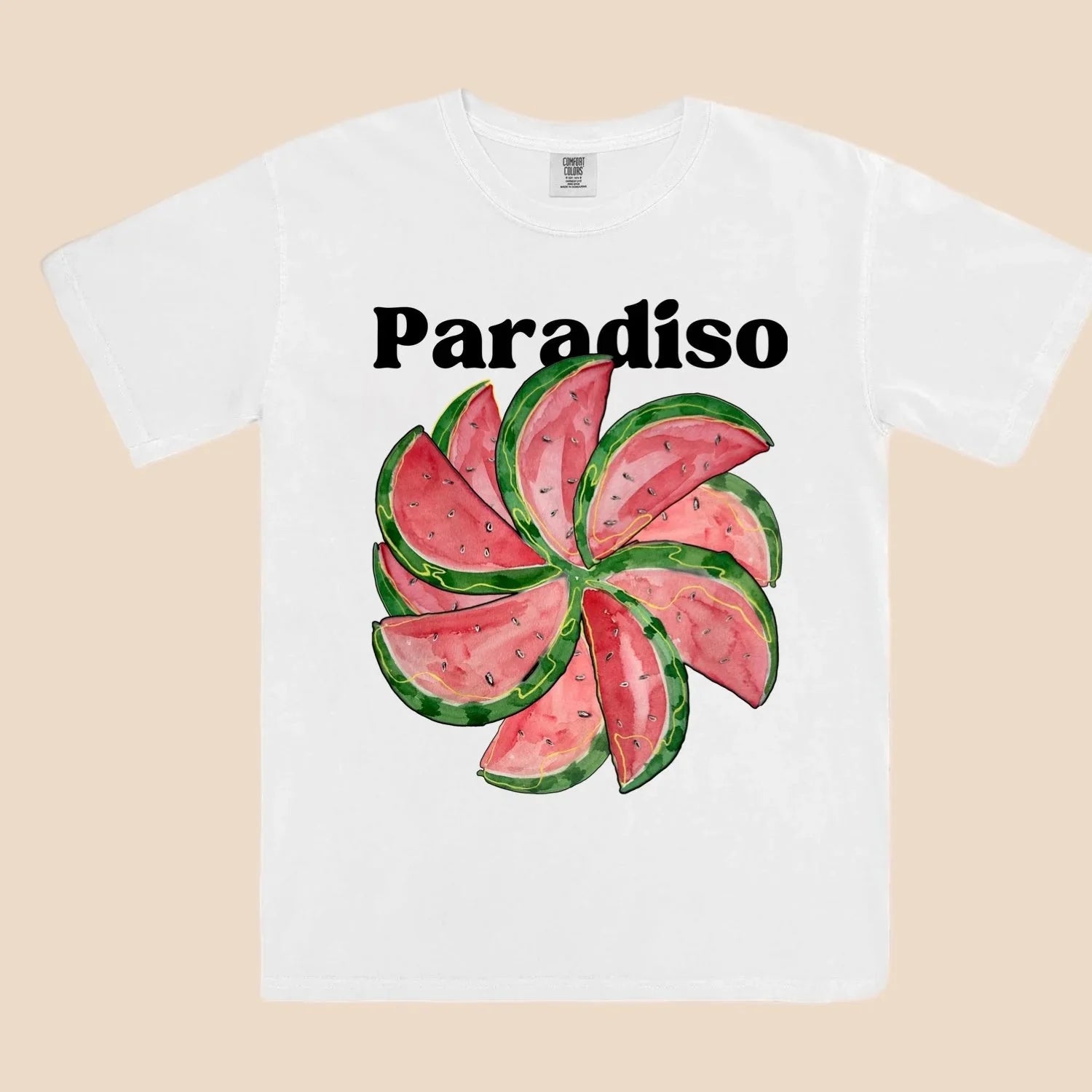 Paradiso Regular Full Length T-Shirt - White