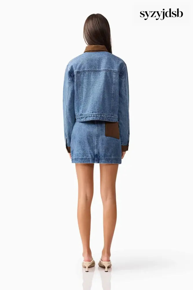 RHEA MINI SKIRT - Denim