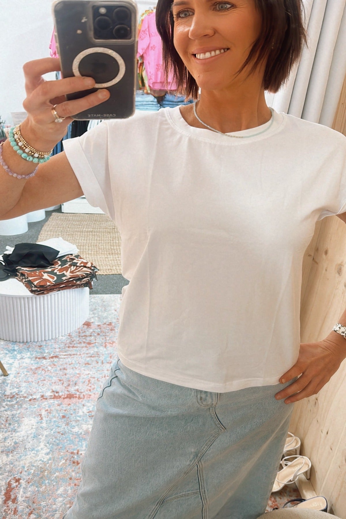 Rhodes Tee - White