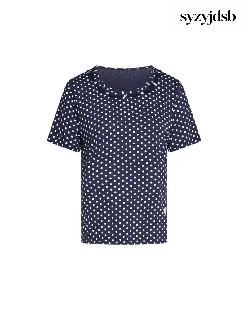 T-shirt pois BLUE NAVY - T-SHIRT