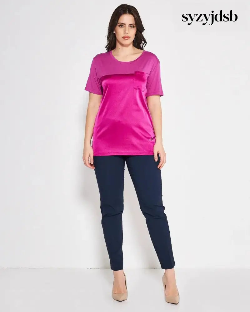 T-shirt raso MAGENTA - T-SHIRT