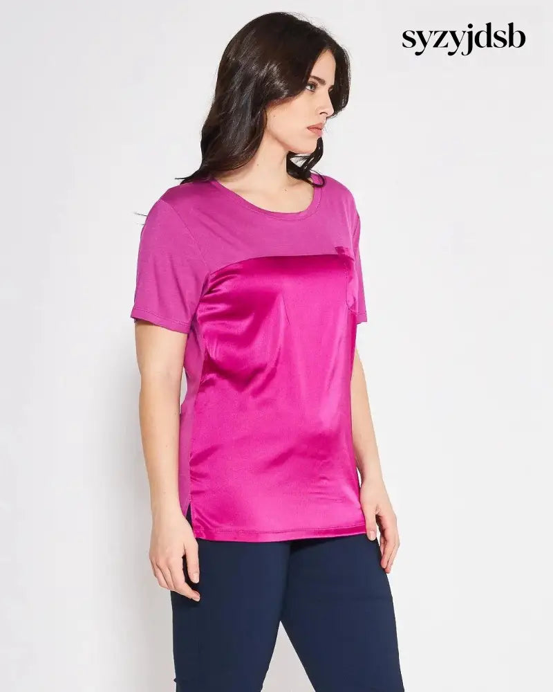 T-shirt raso MAGENTA - T-SHIRT