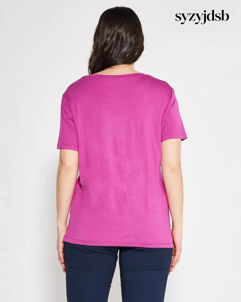T-shirt raso MAGENTA - T-SHIRT