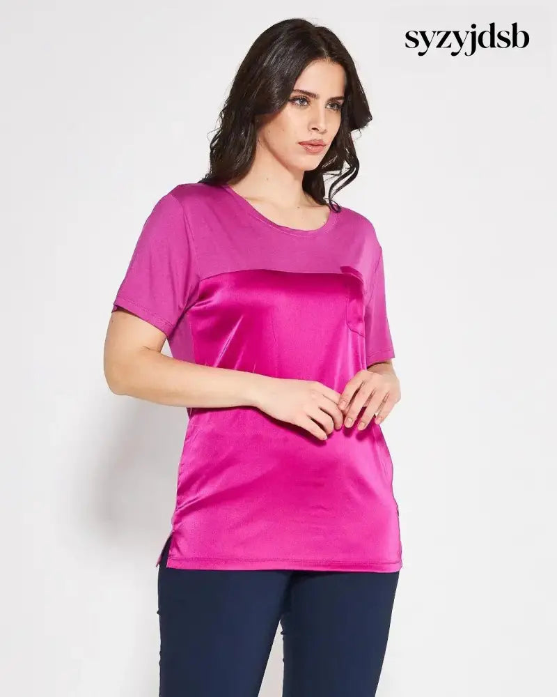T-shirt raso MAGENTA - M - T-SHIRT