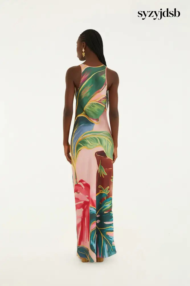 VESTIDO ENVIESADO PISCINA TROPICAL - Dress